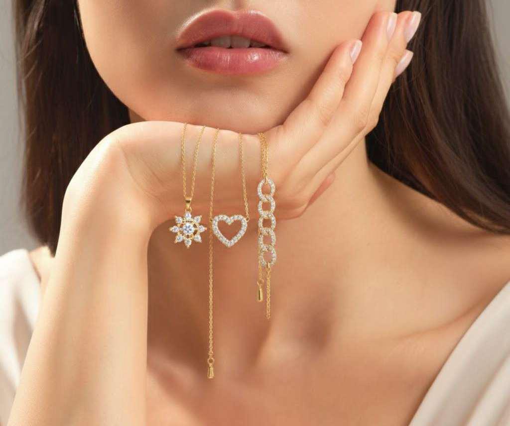 Woman with necklaces